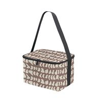 Sac isotherme réutilisable de style hawaïen avec imprimé coquillages et logo personnalisé, petit format, pour femme et fille
