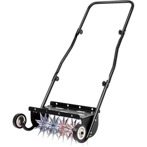 Épandeur manuel Buy-Wish noir de 40 pouces avec trémie en acier pour semences, engrais, sel, compost pour pelouse, jardin et tracteur - Product Image 6