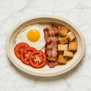 [500 pezzi] Piatti compostabili in bagassa ovali naturali 12,5 x 10 cm - Product Image 6