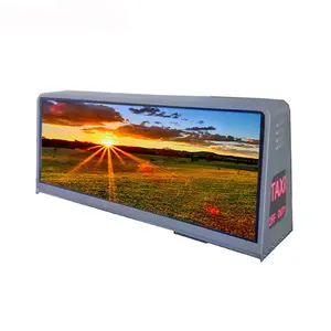 Car Advertising Led Screen Roof Sign Taxi Top Led Display Taxi Roof 3G/4G Wireless Car Roof Led Sign Mobile Advertising