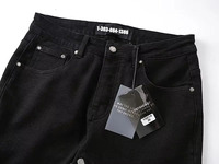 Jeans de haute qualité pour hommes, coupe évasée, brodés, style streetwear, Lostshdws, pantalon en denim pour hommes