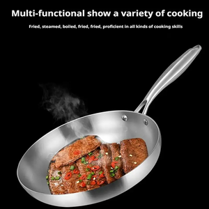 5-ply Stainless Steel 304 pot set soup &amp; stock pots on-Flaring Bottom Gas &amp; <strong>Induction</strong> Ready Sustainable Frying <strong>Pan</strong> - Product Image 5
