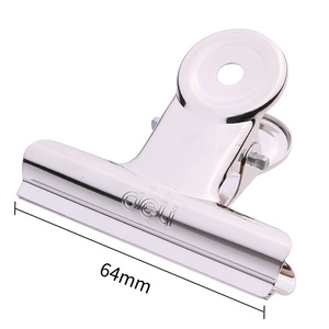 Deli Binder Clip 64mm Metal Office Supply Document Holder - Product Image 1
