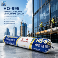 Adhésif silicone structurel neutre imperméable HQ-995, mastic silicone à séchage rapide pour joints de fenêtres, portes et murs rideaux