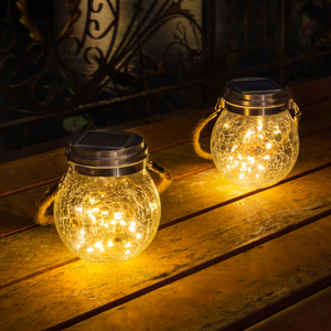Lámpara <span class=keywords><strong>Solar</strong></span> LED Impermeable IP65 para Jardín, Lámparas de Pie para Exteriores, Linterna Colgante Decorativa para Navidad y Camping - Product Image 3