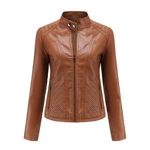 LAYENNE <span class=keywords><strong>Veste</strong></span> <span class=keywords><strong>en</strong></span> <span class=keywords><strong>cuir</strong></span> PU grande taille OEM <span class=keywords><strong>Veste</strong></span> <span class=keywords><strong>en</strong></span> faux <span class=keywords><strong>cuir</strong></span> Famale Vestes pour femmes - Product Image 1