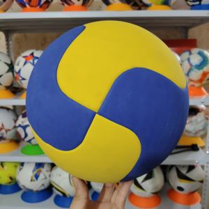 Ballon de volley-ball d'entraînement polyvalent, taille officielle 5, cuir PU jaune de haute qualité, toucher doux, professionnel pour tous les niveaux de compétence - Product Image 3