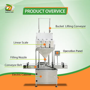 מכונת מילוי מזון אוטומטית במפעל מילוי סויה אורז סויה דגני בקבוק מכונת מילוי משוקלל - Product Image 3