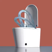 WC intelligent à chasse automatique avec capteur automatique, bidet intégré, cuvette de toilette, fonctionnement automatique, toilette intelligente avec télécommande