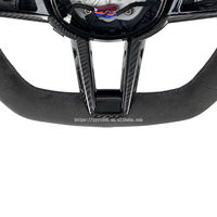Setir Kemudi 3-Spoke Custom Warna Kulit Serat Karbon untuk M3/M4/M5 G10/G15/G20/G22/G30/G36/G42/G80/G82/G87 Tahun 2014-2024