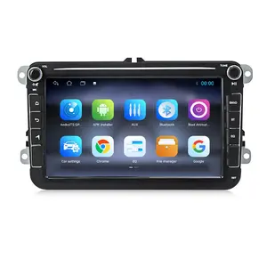 Nova unidade principal sistema de áudio automotivo android 8 polegadas 8 Core 4 + 64G para VW VolksWagen Golf Skoda Seat com navegação GPS Wi-Fi CarPlay