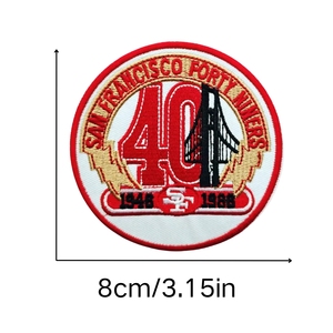 8Cm Bóng Bầu Dục Thể Thao Thêu Các Bản Vá Lỗi Sắt Trên Bóng Đá Vui Các Bản Vá Lỗi NFL Đội Biểu Tượng Dán Phù Hiệu Cho Quần Áo Túi Áo Khoác - Product Image 2