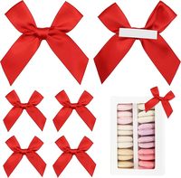 Noeuds en ruban de satin pré-noués autocollants pour la décoration de mariage, de baby shower, d'anniversaire