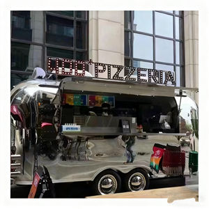 Chariot de vente ambulante personnalisé pour crème glacée, hot-dogs, restauration rapide, thé au lait, chariot de restauration mobile, cadre en acier inoxydable, 4 roues, personnalisable - Product Image 1