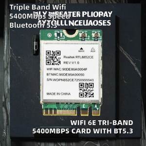 Módulo Inalámbrico WiFi 6E AXE5400 Tri-Banda RTL8852, BT5.3, para Portátil, Tipo M.2, <span class=keywords><strong>PCI</strong></span> <span class=keywords><strong>Express</strong></span>, Tarjeta de Red de Alta Velocidad de 5400 Mbps - Product Image 2