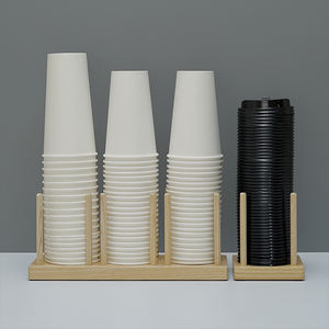 China fabricante bom preço personalizado descartável preto para ir copos de café papel - Product Image 6