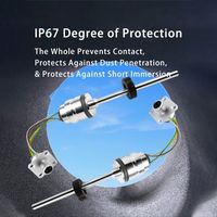 Capteur de déplacement linéaire magnétique haute précision avec protection IP67, capacité haute température pour la mesure du déplacement
