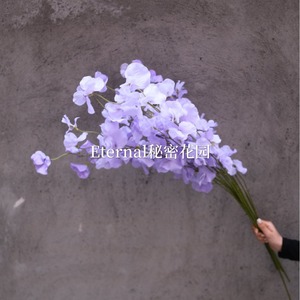 ดอกสวีทพีอะเทียมสีฟ้า สำหรับตกแต่งงานแต่งงานและบ้าน รุ่นซีเคร็ทการ์เดน - Product Image 3
