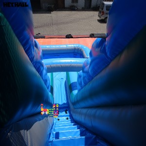 Venta al por Mayor de Fábrica, Tobogán de Agua de PVC de Nuevo Diseño para Niños, Doble Tobogán con <span class=keywords><strong>Piscina</strong></span> para Aventuras - Product Image 6