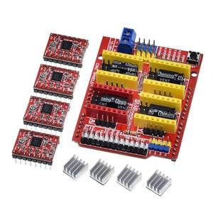 Kit d'imprimante 3D CNC Reprap 4 pièces A4988 moteur pas à pas + 1 pièce bouclier <span class=keywords><strong>V3</strong></span> carte d'extension de Machine à graver - Product Image 1