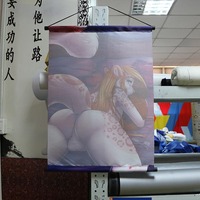 Bannière murale personnalisée imprimée en couleur, défilement mural anime, affiche suspendue anime pour intérieur et extérieur avec design personnalisé