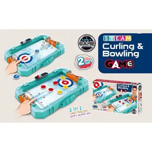 Tischplatte Hockey Bowling Spiel für Kinder & Erwachsene Game Changer Eishockey Training