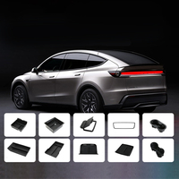 Boîte de rangement pour console, porte-gobelet antidérapant, imperméable et inodore en TPE (élastomère thermoplastique) pour Tesla Model Y/3 2021-2024