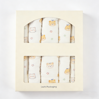 Boîte de présentation et sac d'emballage entièrement personnalisables en papier artistique pour couverture d'enfant avec fenêtre