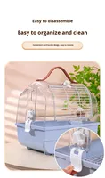 Cage à oiseaux pour perroquets, respirante, portable, anti-évasion, pour extérieur, fournitures pour animaux de compagnie