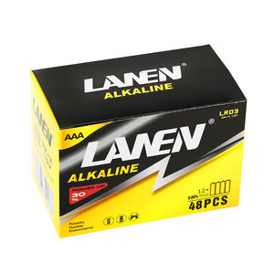 ราคาโรงงาน สินค้าขายดี แบตเตอรี่อัลคาไลน์ 1.5V AAA LR03 สำหรับนาฬิกาควอตซ์ เครื่องโกนหนวดไฟฟ้า เมาส์ไร้สาย - Product Image 2