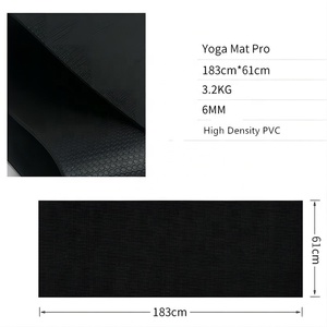 Logotipo personalizado de alta calidad Ecológico Antideslizante 6mm de espesor Gimnasio Fitness Alta densidad PVC <span class=keywords><strong>PRO</strong></span> Yoga Mat - Product Image 6