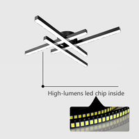 Lignes simples nordiques Led plafonnier lumières luminaires modernes pour chambre salon