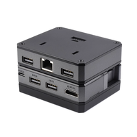 Raspberry PI Zero 2W POD Boîtier en alliage d'aluminium Module d'extension d'interface USB 2.8 pouces LCD