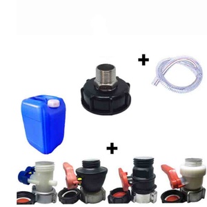 Connecteur de robinet pour réservoir IBC S60X6 avec filetage 1/2", 3/4", 1" pour raccords de conteneur IBC, adaptateur de vidange de réservoir, connecteur de tuyau d'arrosage de jardin - Product Image 4