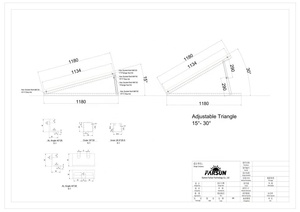 Structure de montage triangulaire en aluminium FarSun pour panneaux solaires - Product Image 3