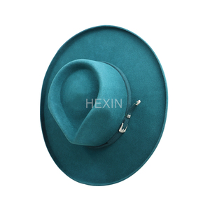 Chapeau Fedora à <span class=keywords><strong>large</strong></span> bord en <span class=keywords><strong>feutre</strong></span> de laine pure, unisexe, avec ruban réglable, idéal pour l'extérieur – Vente directe usine - Product Image 5
