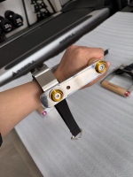 Accessoires de câble de gym : Barre en acier réglable pour levée latérale gauche/droite, poignée de cadre de gantry pour entraînement des épaules et fitness