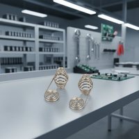 Resortes de Contacto para Baterías AAA de Acero Inoxidable Niquelado EVERLINK, Diseño de Bobina Duradero para Uso Electrónico