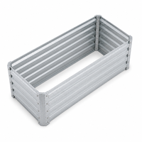 Bac à légumes surélevé en métal galvanisé à chaud, durable et économique, pour usage extérieur en gros, idéal pour les jardins et les fleurs.