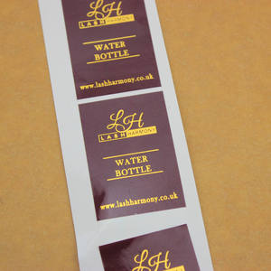 Rollo de impresión personalizado, autoadhesivo de papel de lámina de oro rosa, etiquetas adhesivas para botella de niebla corporal, promoción OEM/ODM - Product Image 3