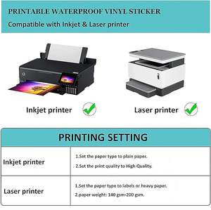 Premium Precut Self Adhesive Waterproof <strong>Sticker</strong> Paper <strong>Sheet</strong> Pre Die Cut <strong>Letter</strong> Size Inkjet Laser Printing Label <strong>Sticker</strong> <strong>Sheets</strong> - Product Image 4