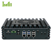 Alta calidad en Tel Core I5 1135G7 Pc industrial integrado con 3 2,5G LAN DDR4 6 COM SIM HD DP Win10 Linux Mini Pc 12 voltios