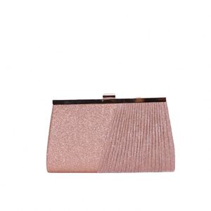 Bolso de hombro moderno para mujer con cadena, modelo clutch elegante para la noche, lanzamiento de 2025 - Product Image 4