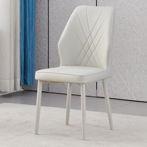Chaises de salle à manger modernes rembourrées souples de style crème pour la maison, le bureau, les hôtels, les restaurants et les bars - Product Image 3