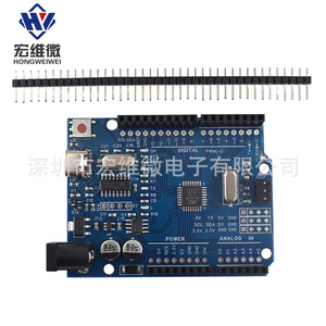 Placa de Desarrollo Hai Ruixing Uno R3 con Interfaz Tipo C Atmega328P para Proyectos Arduino - Product Image 1