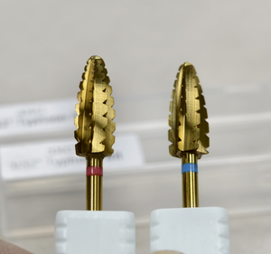 Forets de sécurité Typhoon en carbure de tungstène de luxe durable de 3/32 po pour l'élimination du gel acrylique dur, forets à ongles de grande taille pour ponceuse électrique - Product Image 1