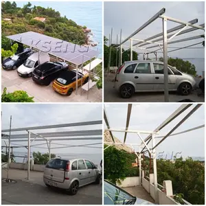 Kseng OEM 10kw Waterproof Solar Carport Structural Aluminium Photovoltaic Carport Mounting System