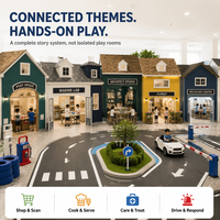Mesas de juego de rol para ciudad, comercio, laboratorio marino, aeropuerto, stand, carretera, pista, probadas por TUV, diseño para propietarios de cafeterías, exhibición de tiendas