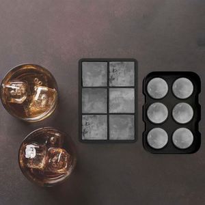 Moule à glaçons sphériques en silicone de qualité supérieure, sans BPA, pour whisky, cocktails, bourbon, qualité alimentaire, personnalisable - Product Image 3