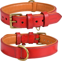 Collar de Perro Personalizado de Cuero Vacuno Clásico de Alta Calidad, Diseño Sólido, Ajustable, Lavable, Lujoso, Duradero y Personalizable